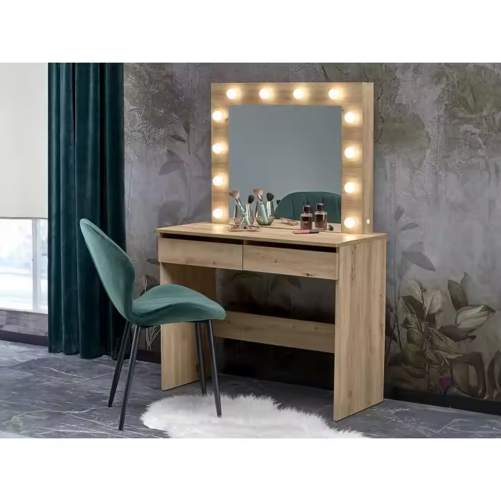 Tocador Houston 1556 , Muebles ES, Espejo, LED, 94 x 140 x 43cm - 1
