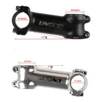 UNO Bike Stem Para Bicicleta MTB Y Carretera 7/17 Grados Diámetro De Tubería De Cabeza 28.6mm Y De Manillar 31.8mm Piezas De Bicicleta 60-130MM - details 0