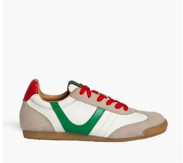 Zapatilla mujer estilosa marca corina verde retro - 1