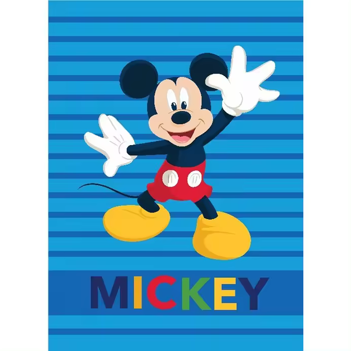 Manta Rachel Mickey Mouse para Cama 90 o Sofá de 160X220 cm Dhestia Home  00395 - 1