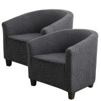 Cubierta De Silla Club Elástica En Jaquearl Sólido Protección De Muebles Para Sala De Estar Cubierta De Sofá De Barra Adecuada Para Silla De Un Brazo - details 4