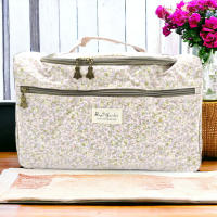 Bolso Nevera Impermeable BagsGarden con Flores, Para Carrito de Bebé, Asa Superior y Correa Ajustable de Algodón, 35x23x20 cm, Envío aleatorio - Algodón Resinado Waterproof, Revestimiento Térmico, Ideal para Biberones y Comidas - details 2