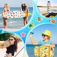 Pegatinas Impermeables De Mar Para Niños Decoraciones De Animales Submarinos Para Botellas De Agua Fiestas De Cumpleaños Suministros De Manualidades - details 5