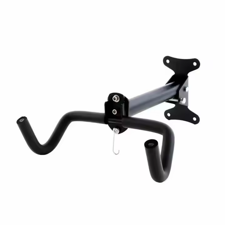 Soporte De Bicicleta Plegable Para Niños Con Gancho Ajustable Y Correa De Fijación Montaje Opcional Para Carretera Y Patinete - 1