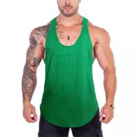 Camiseta Deportiva Sin Mangas Para Hombre Estilo Fitness Y Gimnasio Secado Rápido Transpirable Verano Y-Back Mesh Para Ejercicio Y Musculación - details 7