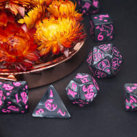 Juego Completo De 7 Dados Poliedros Para DND D3-D10 Juego De RPG Sférico Para Suministros De Juegos De Mesa De Rol - details 2