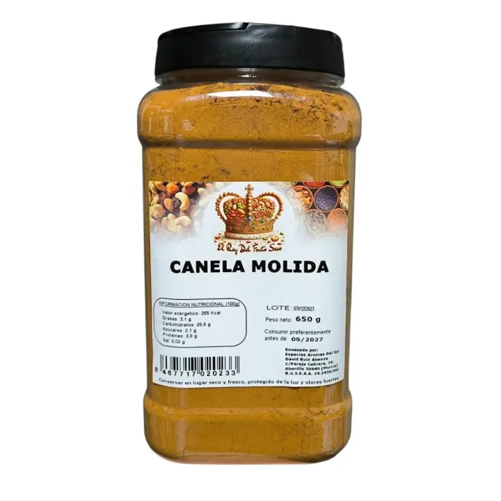 Canela Molida 720 gr - La Esencia de la Calidad Culinaria - Frescura y Calidad Incomparables - Complemento Perfecto para tus Recetas - 1
