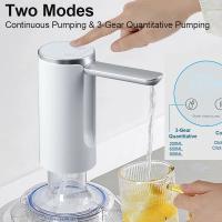 Bomba De Agua Eléctrica Para Botella Recargable Con Pantalla LED Y Dispensador Automático Plegable Para Escritorio Bomba De Agua Con Botón Táctil Y 3 Configuraciones De Cantidad - details 2