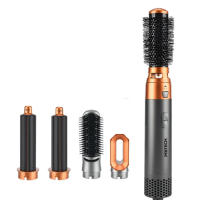 Secador de Pelo 5 en 1 con Cepillo de Aire Caliente, Secador de Un Solo Paso con Cabezales Intercambiables y Cepillo Giratorio, Tecnología Iónica Antiencrespamiento, 3 Velocidades + Función Aire Frío, Styling Profesional para Secar, Alisar, Dar Volumen - details 1
