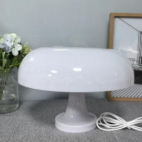Lámpara De Mesa Clásica En Forma De Hongos Para Dormitorio Diseñadora Danesa Lámpara De Noche Decorativa En Color Naranja Estilo Bauhaus Moderno - details 11
