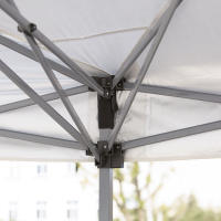Gazebo plegable Gazebo de Jardín Pop Up Gazebo 5,9x2,95x2,5 m Malla Oxford de maple with Bolsa de Transporte Crema Blanco Adecuado para festines y eventos en El Jardín - details 2