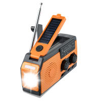 Radio Portátil De Mano Con Crank Solar Y USB 5000mAh LED De Emergencia Flashlight  AM/FM/WB NOAA Weather Radio Para Exteriores - details 9