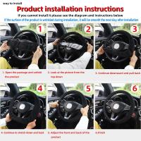 3-Piece Masajeador De Tela Malla Respirable Para Coche Sin Anillo Interior Cubierta De Volante Manillar De Freno 14.5-15 Pulgadas - details 15