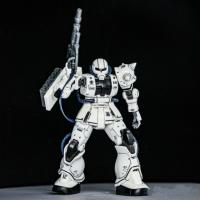 Kit De Montaje De Modelo XINGDONG HG 1/144 Zaku 2 Blanco Lobo MS-06R-1A Figura De Acción Colección SongyongZhen Robot De Plástico - details 7