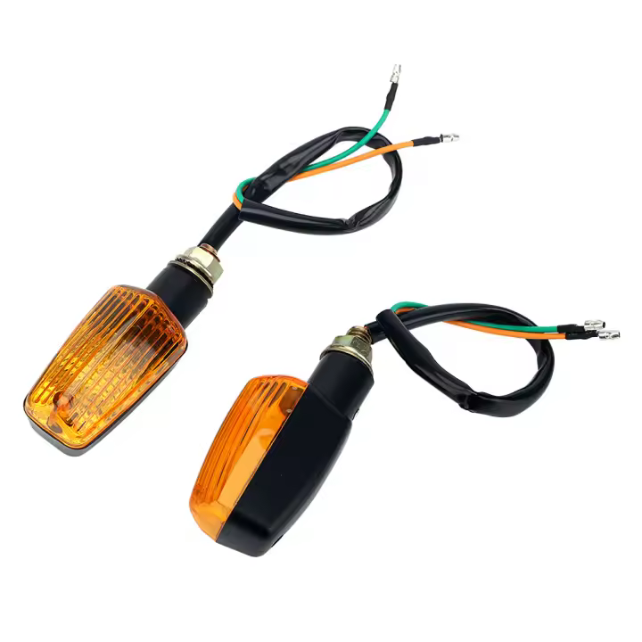 2Pcs Lámparas De Señalización LED Para Motocicleta Luz Amarilla De Señal De Giro Universal Farol Trasero Para Motocicleta 12V - 1