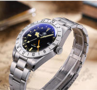 Reloj De Pulsera De Cuarzo Para Hombre ADDIESDIVE GMT 39mm Luminoso Calendario Resistente Al Agua 20ATM Acero Inoxidable - details 10