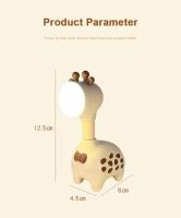 Lámpara De Noche LED Giraffe Recargable Iluminación Para Oficina Y Hogar Decoración De Escritorio Lámpara De Noche Para El Lecho - details 10