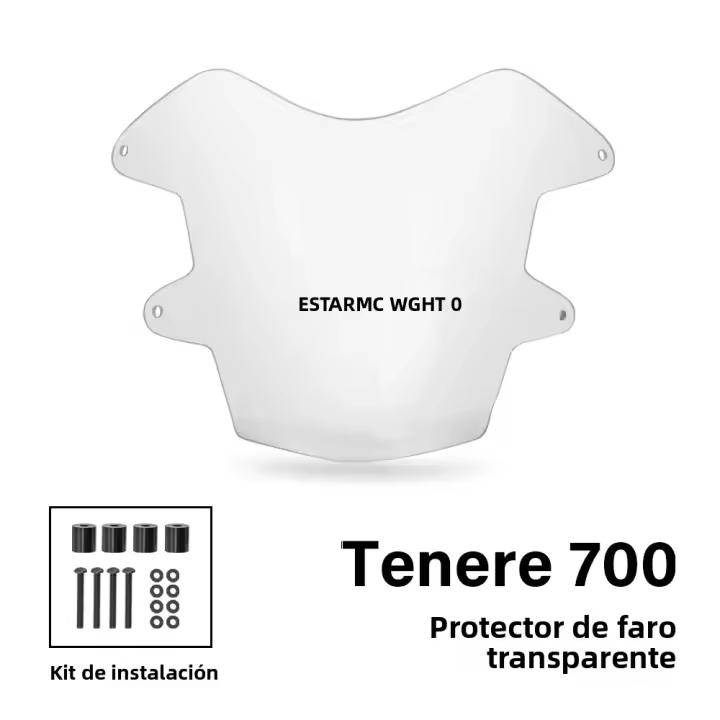 Protector De Faros De Motocicleta Accesorios Acrílicos Cubierta Protectora Para Luz De YAMAHA Tenere 700 XT700Z 2019-2024 - 1