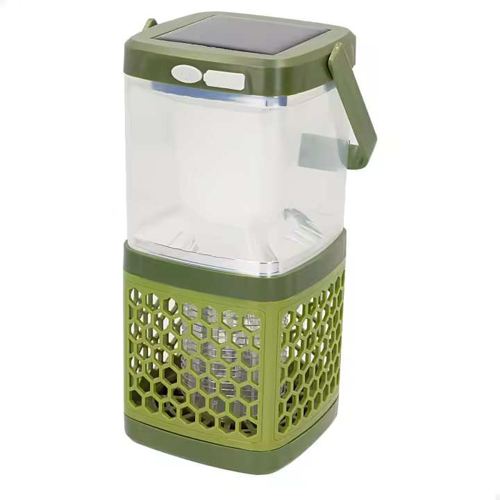 Farol portátil luz led solar y Lámpara Antimosquitos 2 en 1 Aktive, Luz continua de 3,5 a 4 horas - 1
