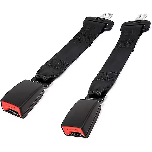 Piezas extensores de cinturón/extensor de cinturón/clip para cinturón de seuridón-ajustable de 26 a 80 cm (36 cm) - 1