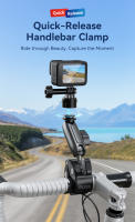 TELESIN Clip De Ciclismo Para Motocicleta Con Liberación Rápida Magia Del Brazo 360° Aluminio Super Abrazadera Para Cámara GoPro Acción De Cámara De Acción - details 0