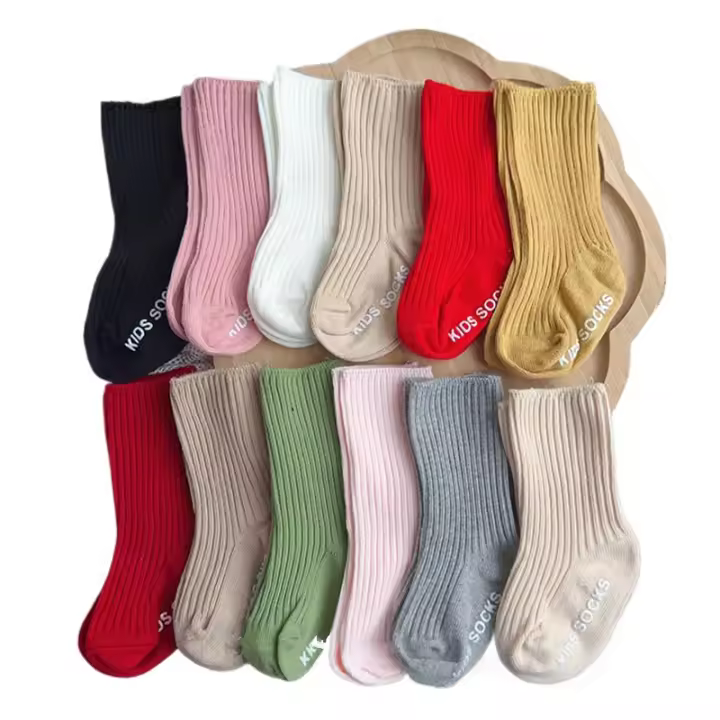 Calcetines De Bebé Recién Nacido Niño Y Niña Antideslizantes Algodón Suave Para Niños Y Niñas De 0 a 3 Años Estilo Casual - 1