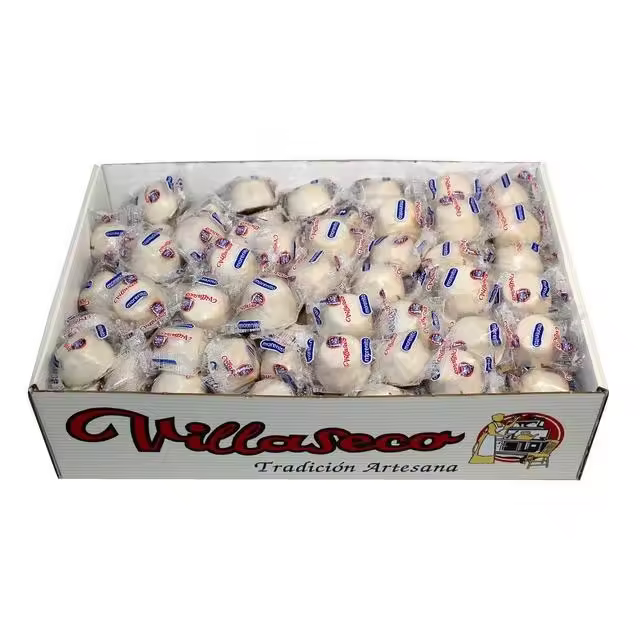 Blanquitos Villaseco Chocolate Blanco - Mantecados con Cobertura Blanco - Caja 3 kg - Envueltos Individualmente - Morenitos Blancos Villaseco de Nava del Rey (Valladolid) - 1