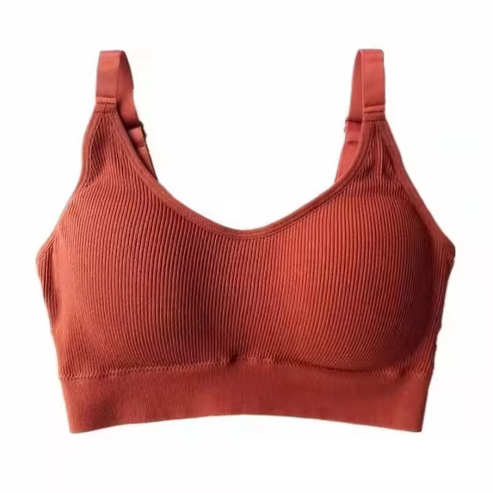 Sujetador De Mujer Sin Aros De Talla Completa Transpirable Para Dormir Y Fitness Top Deportivo De Alta Calidad Confortable Para Correr - 1