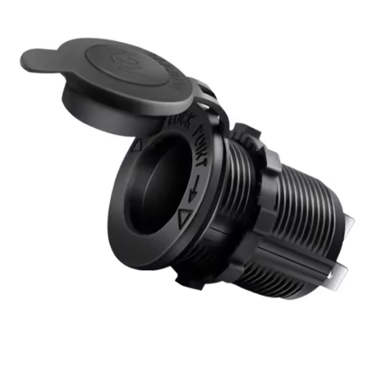 Enchufe De Luz De Cigarrillo Para Coche 12V 24V Impermeable Adaptador De Corriente Para Barco Motocicleta Camión RV ATV Con Cable D5 - 1