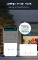 Interruptor Inteligente Para Puerta De Garage Tuya WiFi Zigbee Módulo De Apertura De Puerta Mini 100-240V Control Por App Y Alexa - details 2