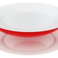 Heat & Eat-Bandeja multiusos para microondas, color rojo, 24x24x3 cm - details 0