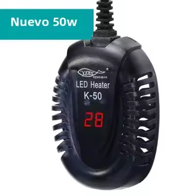 Pequeño Aquecimento De Acuario LED Con Pantalla Digital Nivel De Agua Bajo Para Tanque De Tortuga Automático Temperatura 17-34 Grados - 1