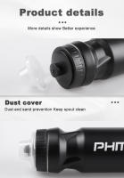 Botella De Bicicleta PHMAX 610ML Capacidad Grande Portátil Para Deportes Al Aire Libre MTB Carretera Correr Plástico Resistente - details 6