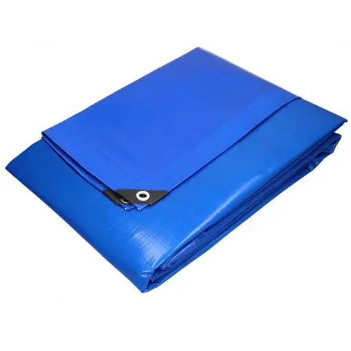 Lona Impermeable para Exterior, Multiusos, 3 x 4 m (Varios Tamaños), Esquinas Reforzadas, Color Azul - 1