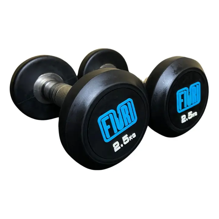 Par de Mancuernas Redondas 2,5 - 30 KG FIURI  Para entrenamiento de musculación y fuerza  Pesa para Gimnasio, ejercicio en casa - 1