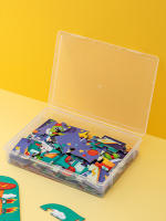 Juguetes De Rompecabezas Con Partes De Bloques De Construcción Caja De Organización Y Empaque Transparente Material PP Rectangular - details 2