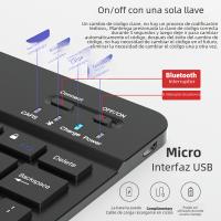 Teclado Y Ratón Inalámbrico Bluetooth EMTRA Para IOS Android Windows Compatible Con iPad Air Mini pro Tabla De Tablet Incluye Batería - details 15