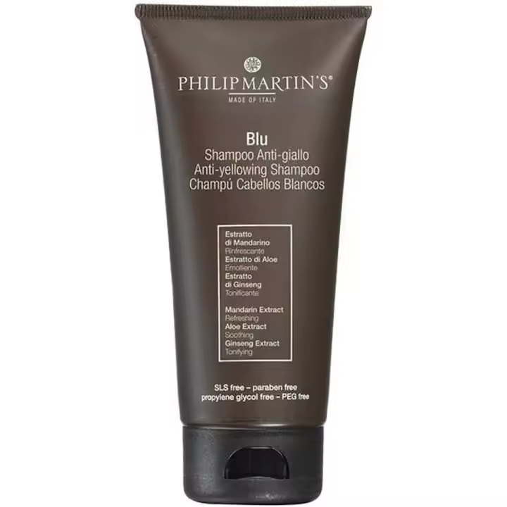 Philip Martin's Blu. | Champú anti matiz amarillo, por oxidación por el paso del tiempo. Adecuado para el cabello blanco y teñido de rubio. - 1