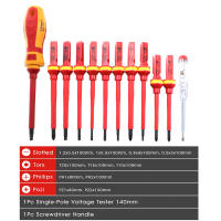Kit De Herramientas Para Eléctricos 13pcs 1000V Con Destornilladores Aislados Magnéticos Y Bits De Phillips Pozidriv Torx - details 5