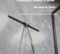 Cepillo De Limpieza Con Mango Largo Telescopio Mágico Escoba De Silicona Para Piso Y Ventanas Escobilla De Piso Para El Hogar Y Baño - details 5