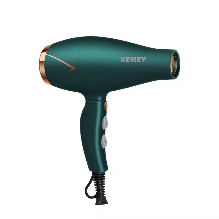 Secador De Pelo Kemei 1500W Con Viento Caliente Y Frío Plegable Compacto Para Uso En Salones Y Hogar Herramientas De Estilizado De Cabello - 1