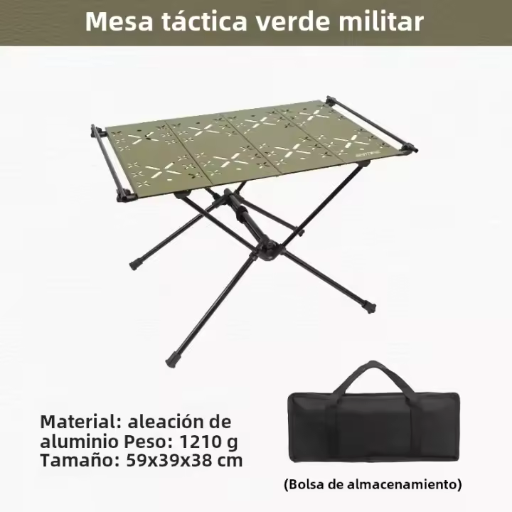 Mesa De Camping Plegable WESTTUNE De Aluminio Ligero Con Accesorios Multifuncional Para Exteriores Resistente Al Agua Y Polvo Tamaño Compacto Para Viajes Y Acampadas - 1