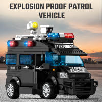 SEMBO 528 Piezas Serie Militar Bloques De Construcción Vehículos MOC Modelos De Perro Coche Policial Juguetes Para Niños Regalos De Cumpleaños Para Boys - details 1