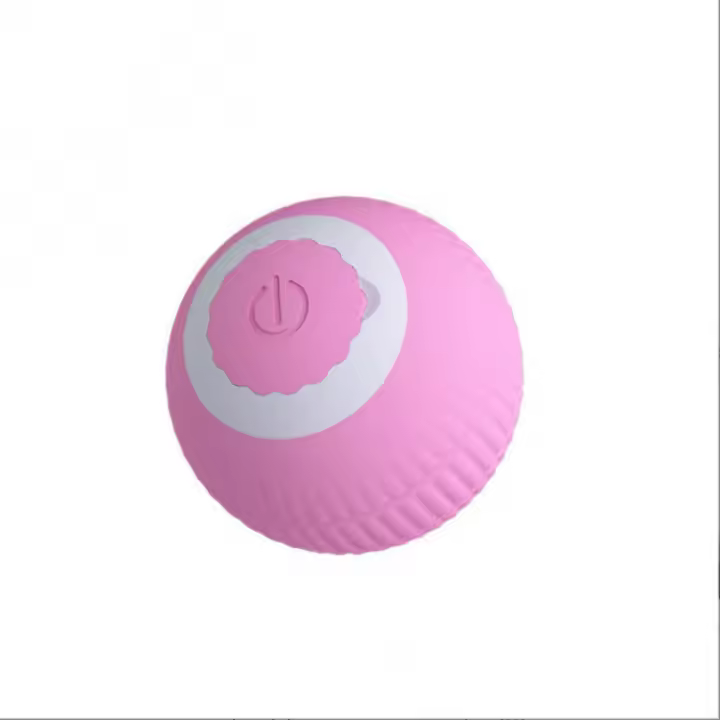 Juguete Interactivo Para Gatos Recargable Bola Brillante Con Cuerda Juguete De Pelota Saltarina Para Mascotas Material PC + Silicona Color Rojo - 1