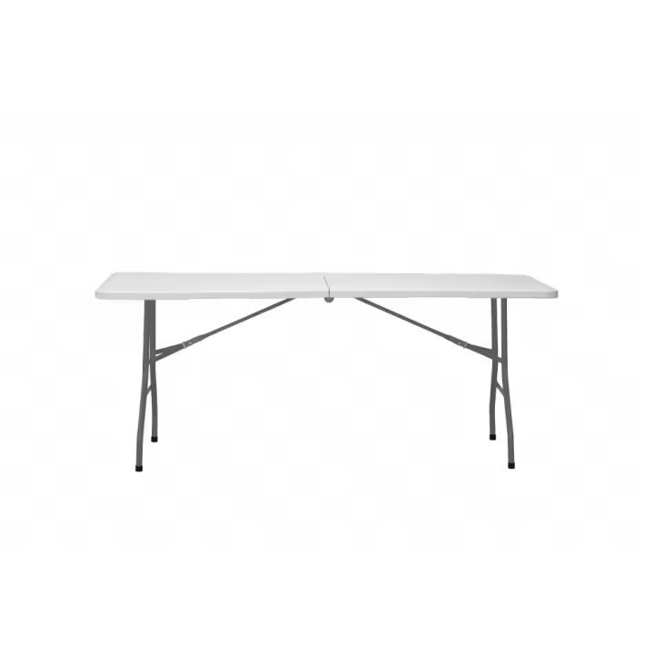Marbueno Mesa Plegable Resina Acero 6-8 personas 180X74X74 cm Catering 10528 - 1