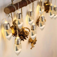 Luz De Árbol De Navidad LED Esférica Decorativa Cadenas De Luces Batería Incluida Para Decoración De Habitaciones Y Hogar - details 7