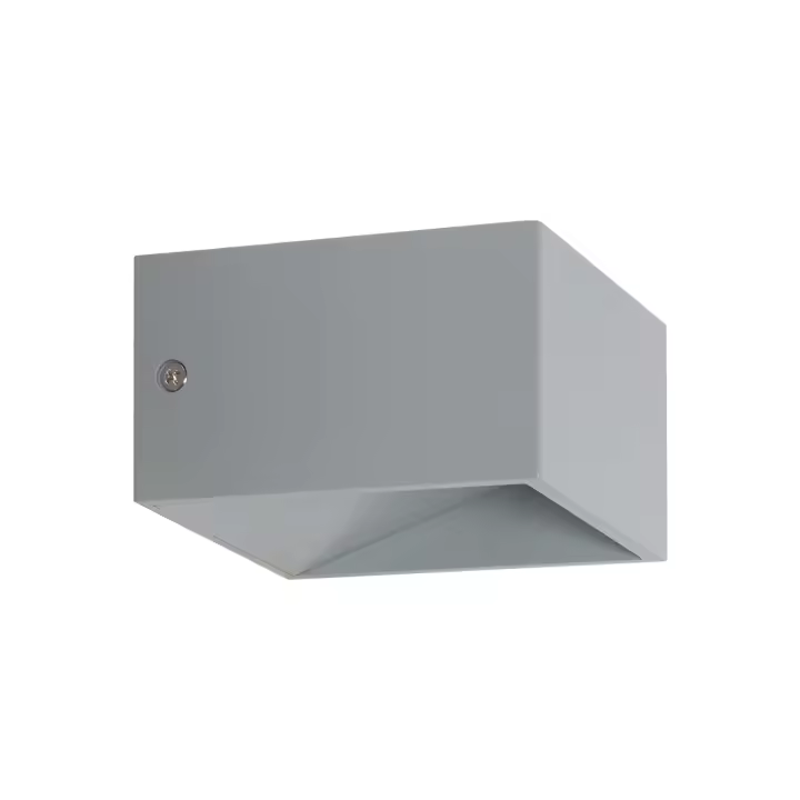 Ledkia Aplique de Pared LED 6W de Aluminio Iluminación Doble Cara Lico Gris 3000K Blanco Cálido - 1