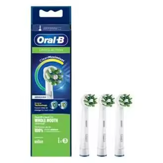 Oral B Cepillo Recargable Cross Action 3 Recambios. - 1
