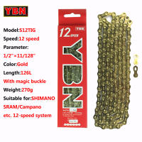 Cadena De Bicicleta YBN Para Montaña Y Carretera 10/11/12 Velocidades Compatible Con SHIMANO SRAM Con Cerradura De Enlaces - details 12