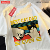 Mejor Papá Gato Camiseta De Algodón Transpirable Para Hombre Y Mujer Estilo Minimalista Normcore Camisetas De Verano Para Parejas - details 11